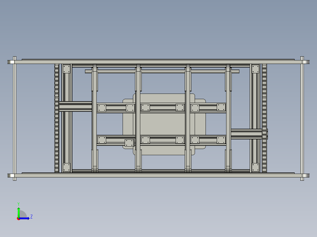 组件升降运输车左视图