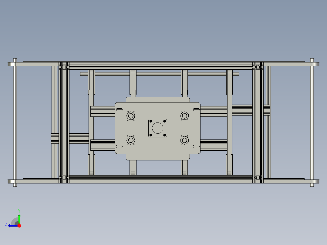 组件升降运输车右视图