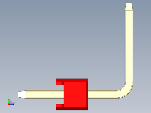 彩色公排针 100mil 2.54mm 系列-DS1022_red_02p_100mil_TypeU_rev1.0左视缩略图