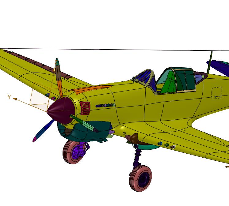 二战传奇美制螺旋桨战机P-40