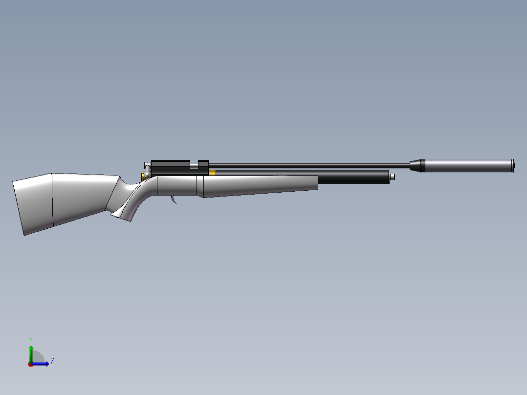 B50气步枪左视图