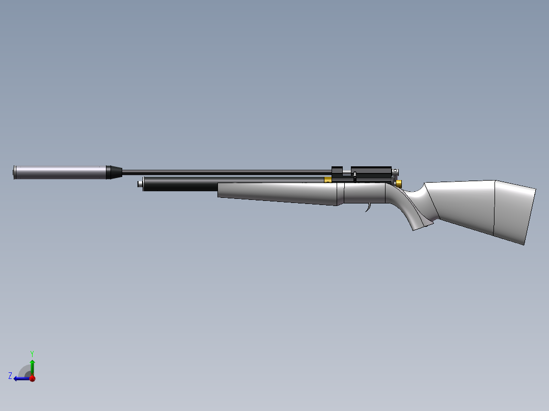 B50气步枪右视图