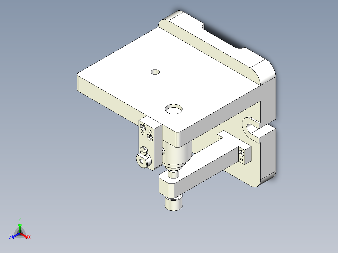 拨叉钻孔夹具CAD图+UG三维设计资料