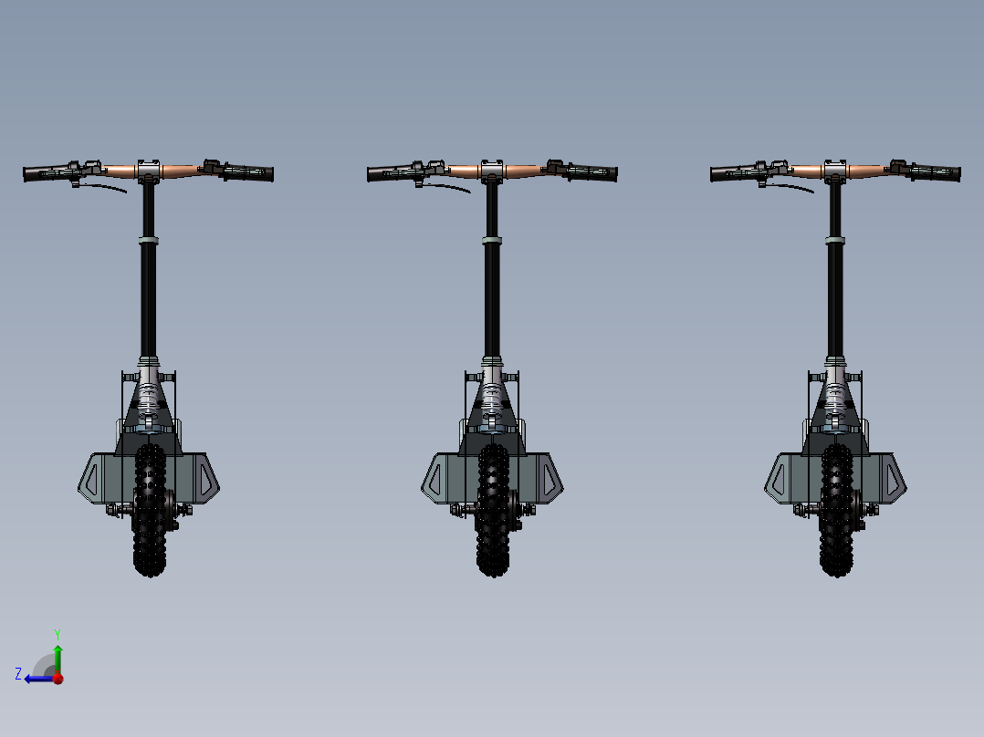 电动滑板车右视图