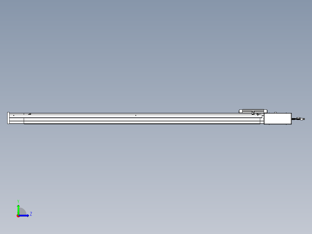 威洛博LB.GB同步带传动--欧规系列LB6A-L65-S1300-BR左视图