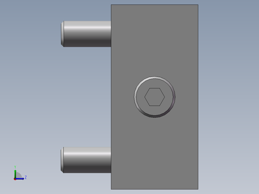 力士乐液压阀-LFA_25_WEA-7X方向控制盖板左视图