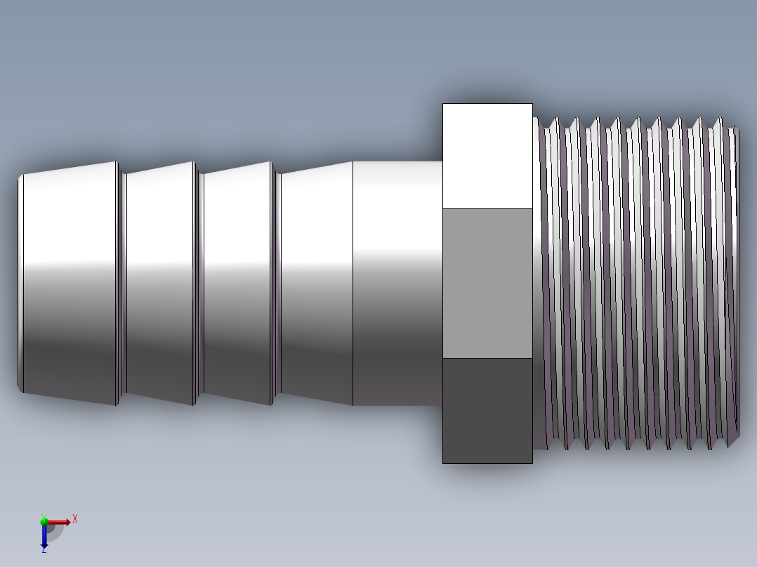水管接头-有边 [DN20X19]俯视图