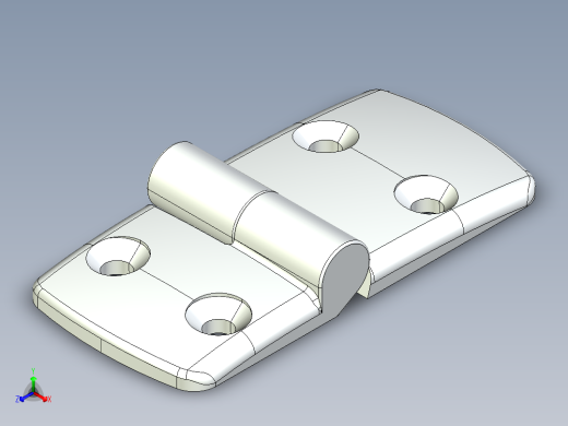 型材-KJN 45-60 DETACHABLE COMBI HINGE LEFT 095K4560L00正等轴测缩略图
