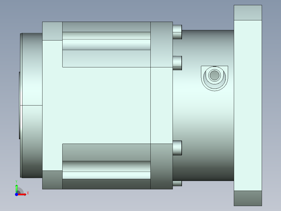 直齿孔PLX142-L1 35-114.3-200-M12-ZJ.stp前视图