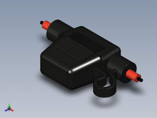 直列式刀片保险丝座正等轴测缩略图