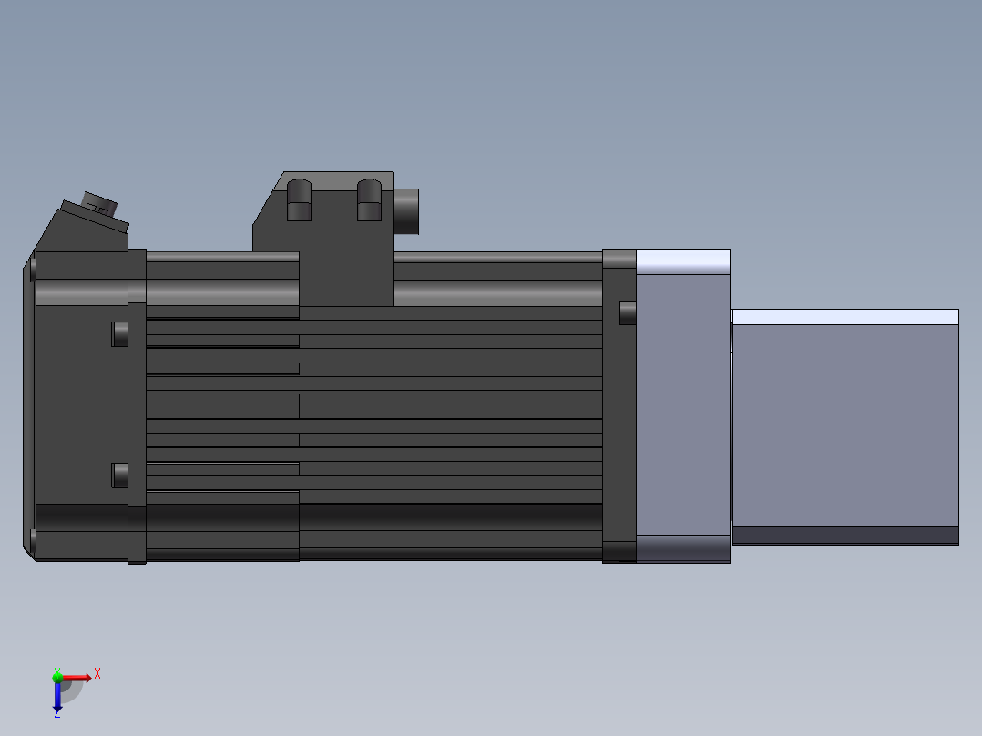 45-SP-(400w电机+联轴器+45法兰60-60+45TB马达座)俯视图