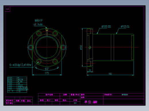 山云日尚SYS滚珠丝杠DFI8010.dwg