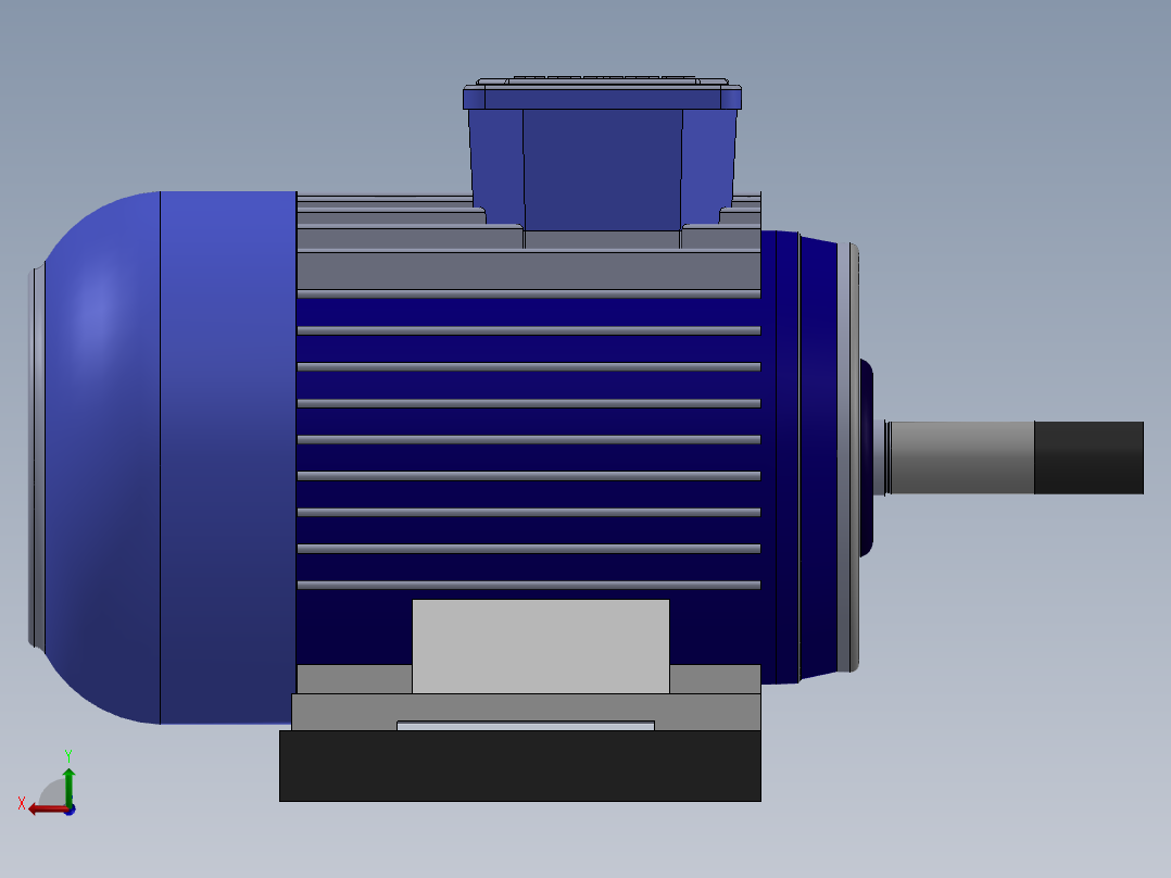 10马力电机后视图