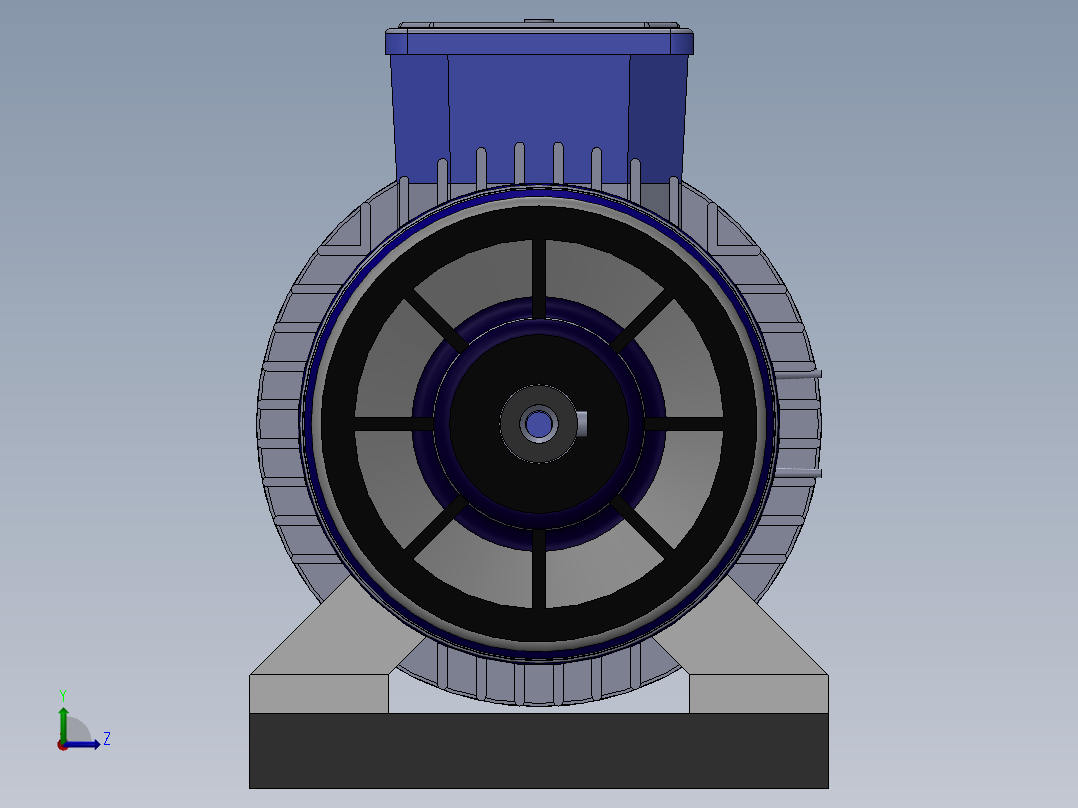 10马力电机左视图
