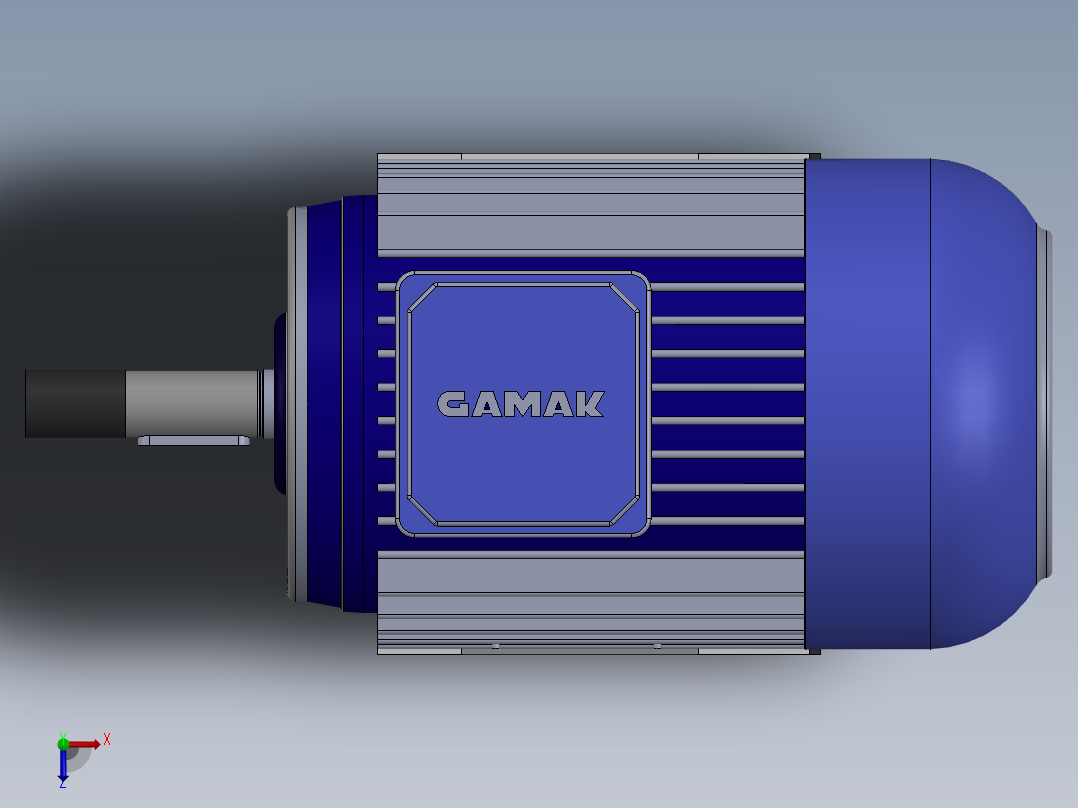10马力电机俯视图