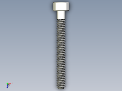M2 x 0.4mm Thread 18mm LONG SOCKET HEAD CAP SCREW.IGS俯视缩略图