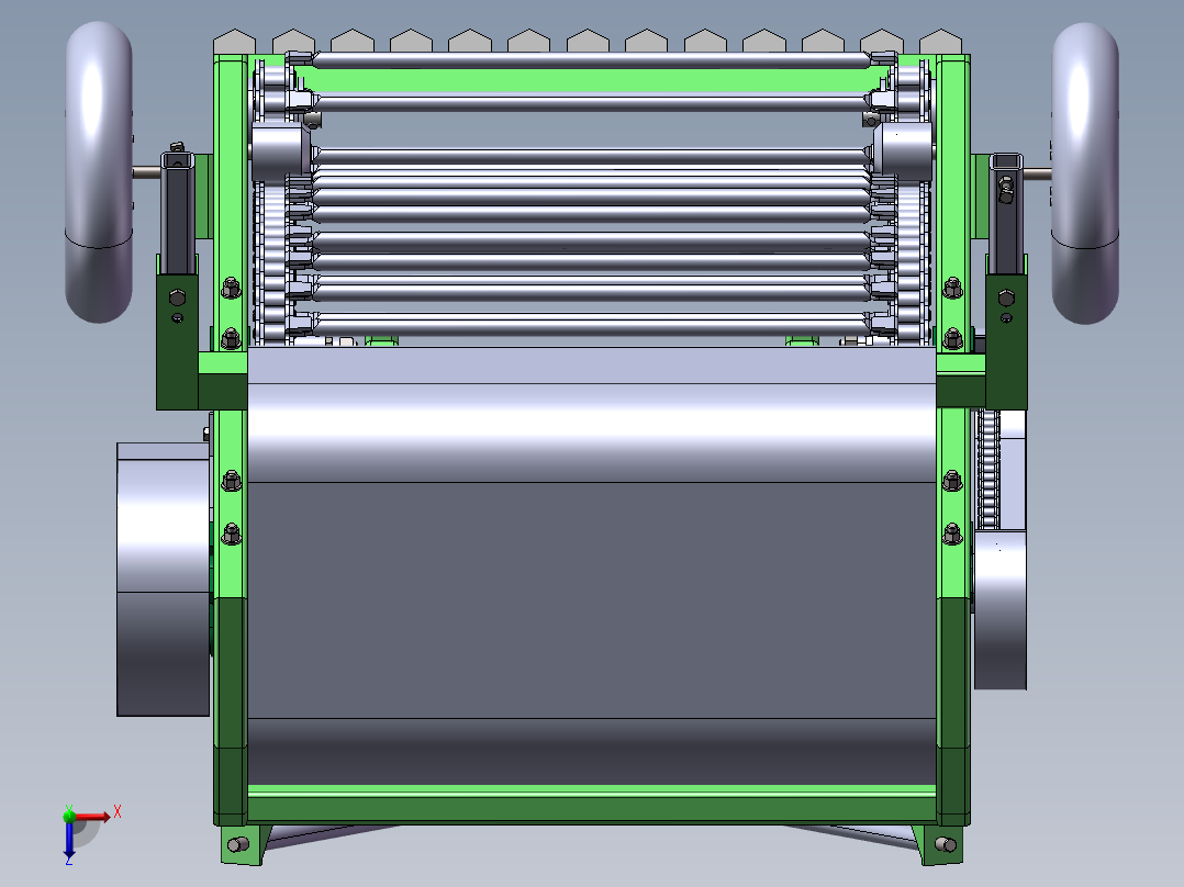 马铃薯收获机设计俯视图