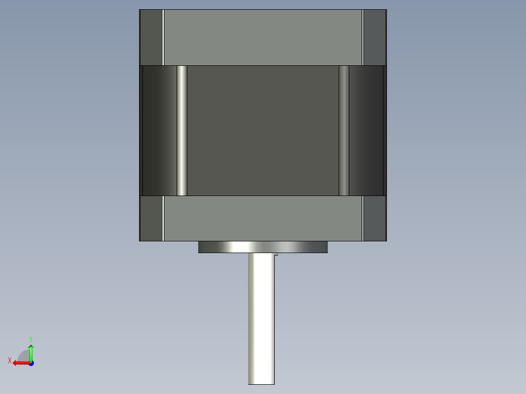 Nema17 42-40步进电机后视图