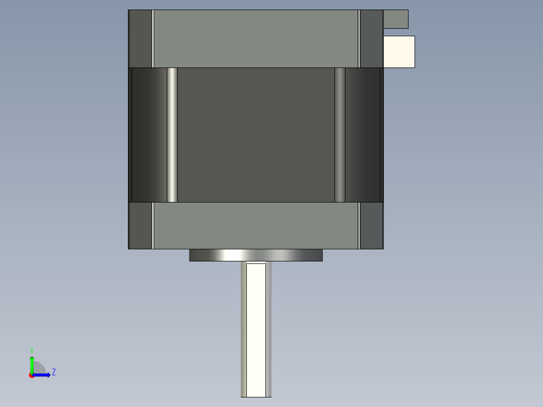 Nema17 42-40步进电机左视图