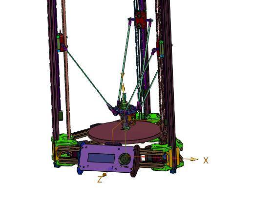 三角洲kossel并联臂调平三维打印机缩略图