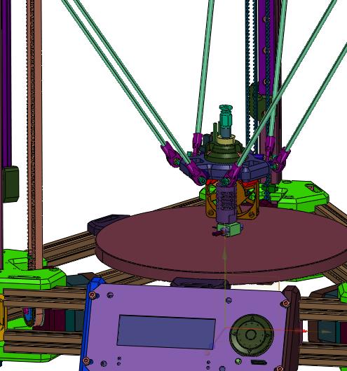 三角洲kossel并联臂调平三维打印机