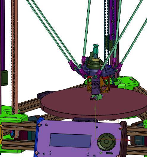 三角洲kossel并联臂调平三维打印机缩略图