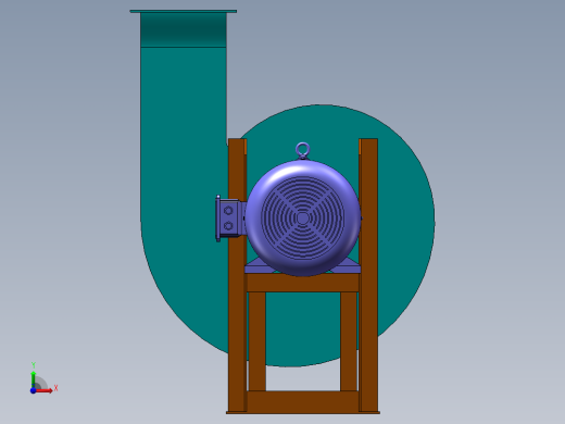 蜗壳高压风机前视缩略图