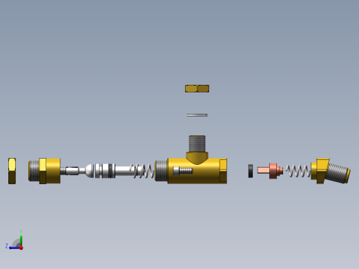按压式阀门右视缩略图