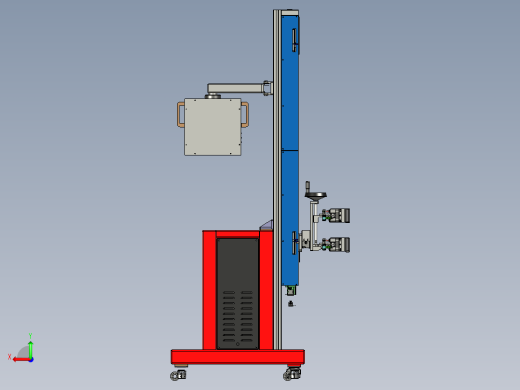 电子跌落试验机三维设计后视缩略图