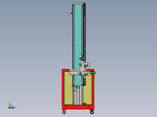 电子跌落试验机三维设计左视缩略图