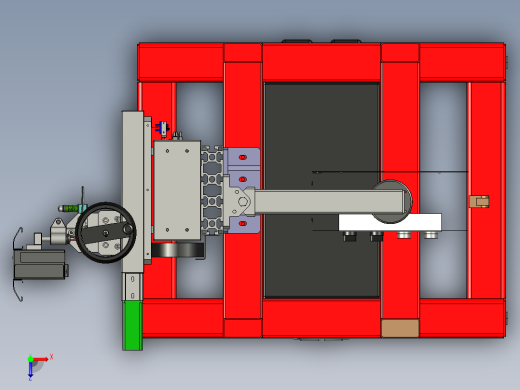 电子跌落试验机三维设计俯视缩略图