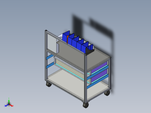 移动工具台正等轴测缩略图