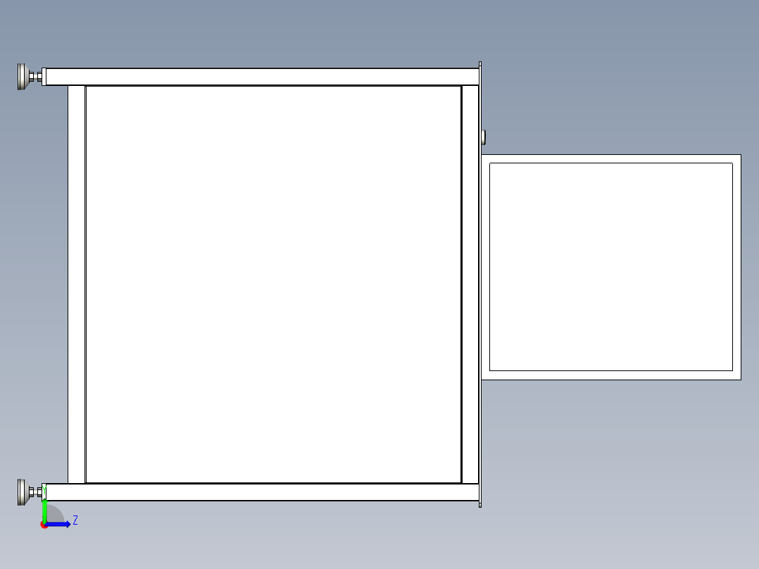 冲压测试机左视图