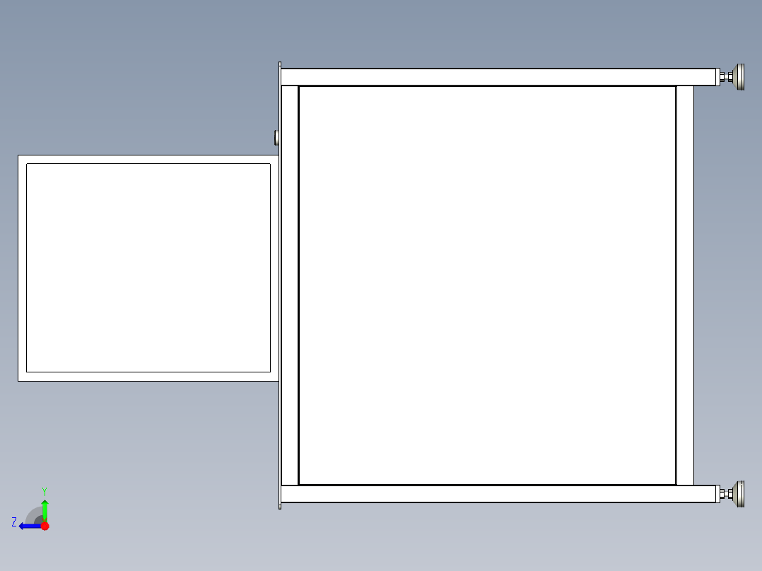 冲压测试机右视图