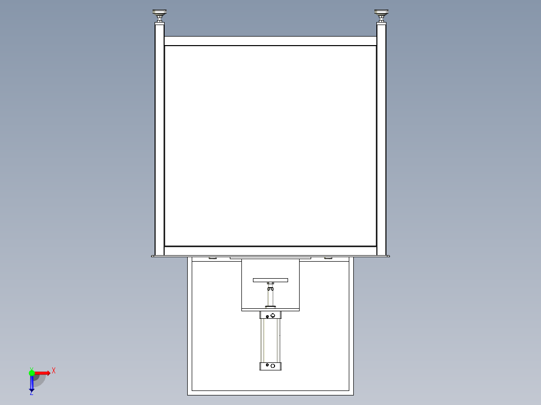 冲压测试机俯视图