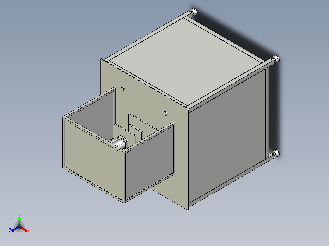 冲压测试机正等轴测图