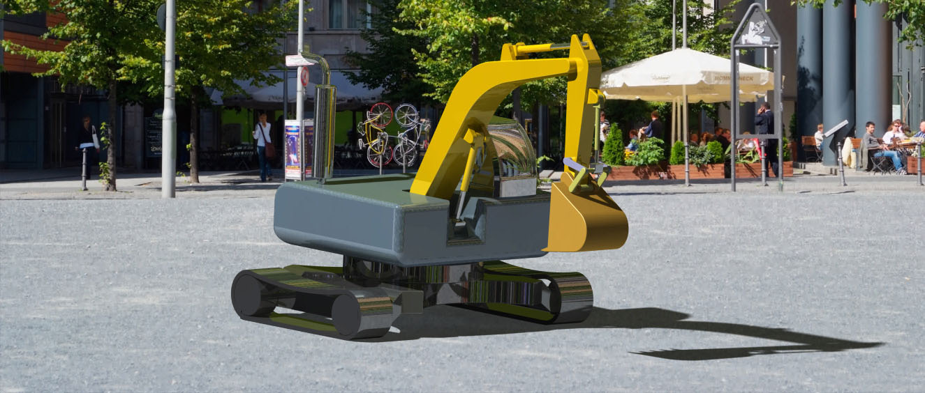 A2004715-工作中的液压挖掘机