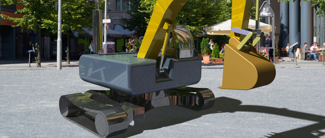 A2004715-工作中的液压挖掘机