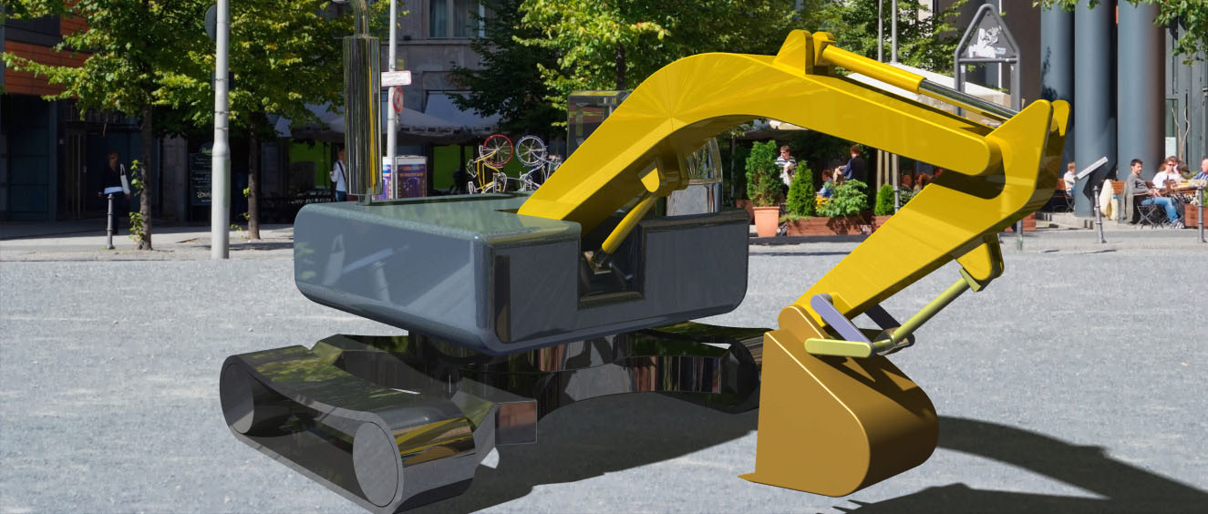 A2004715-工作中的液压挖掘机