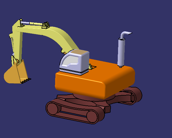 A2004715-工作中的液压挖掘机