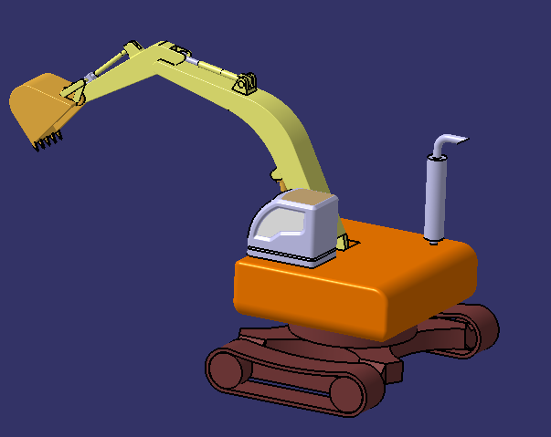 A2004715-工作中的液压挖掘机