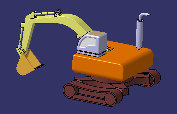 A2004715-工作中的液压挖掘机