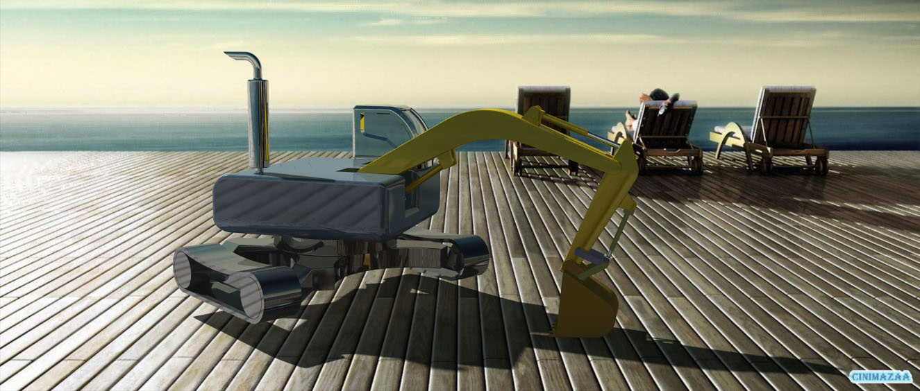 A2004715-工作中的液压挖掘机