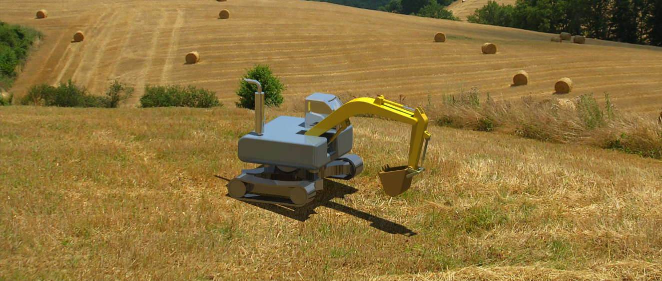 A2004715-工作中的液压挖掘机