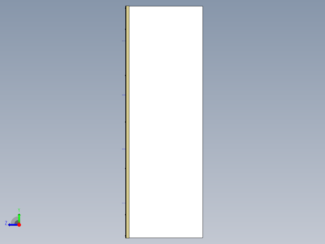 方形柜台吊灯右视图