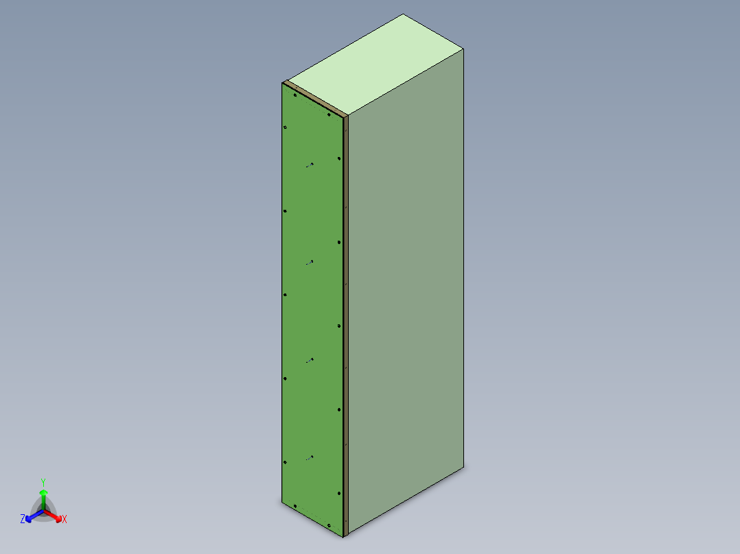 方形柜台吊灯正等轴测图