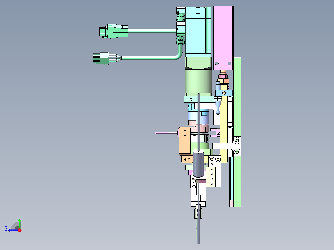 自制旋转夹爪右视图
