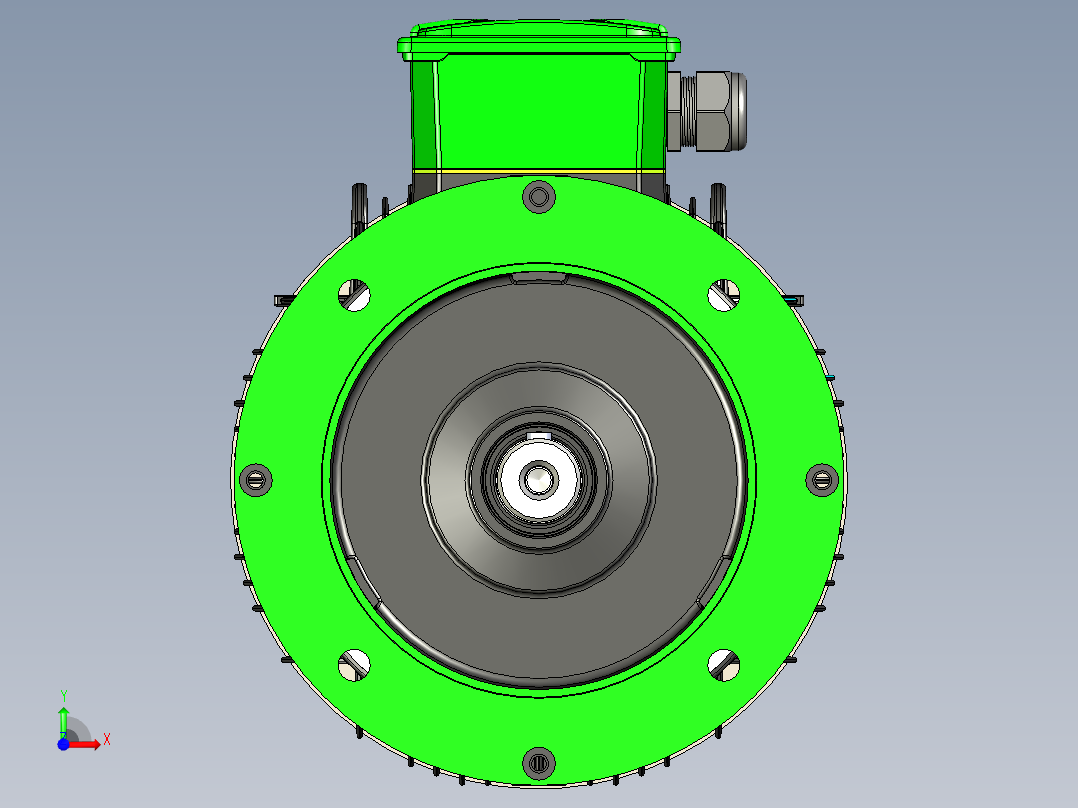 GAMAK 3G GM 180-L B5 电机 - 30kW前视图