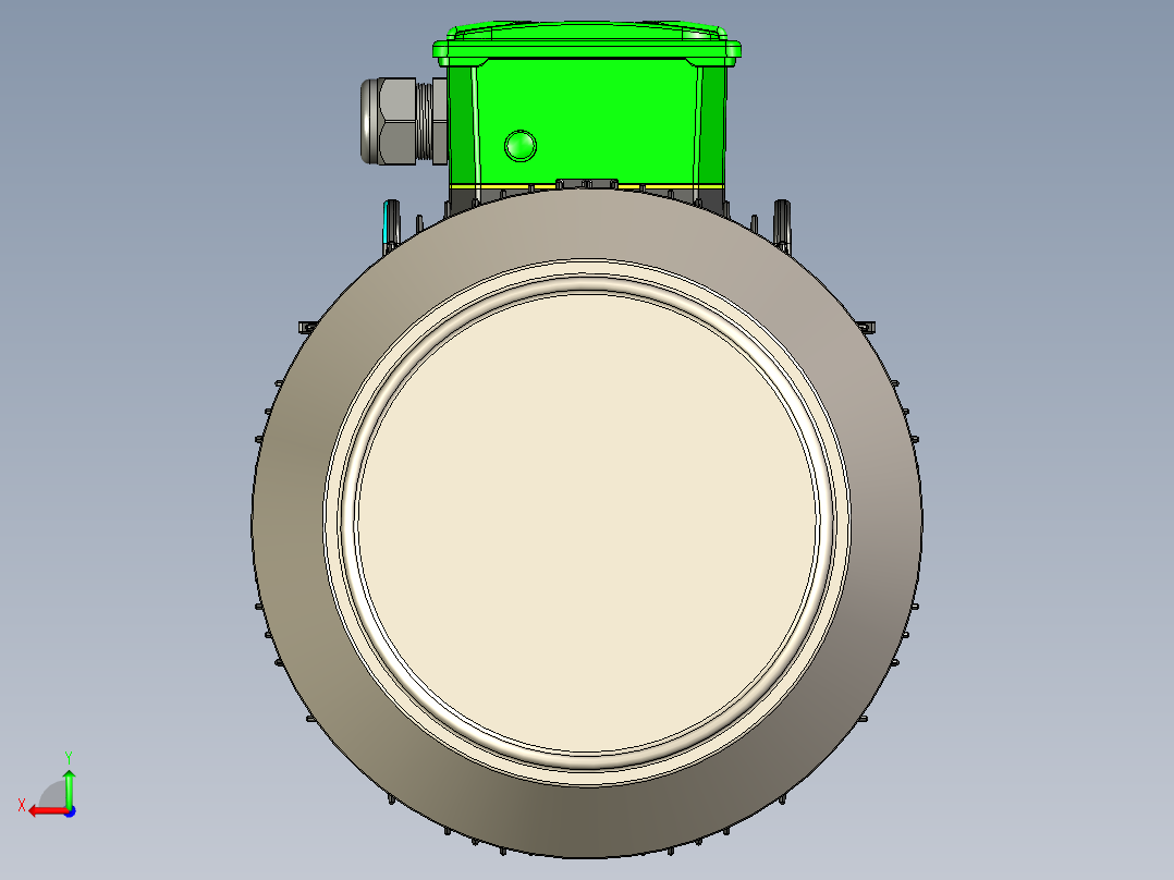 GAMAK 3G GM 180-L B5 电机 - 30kW后视图