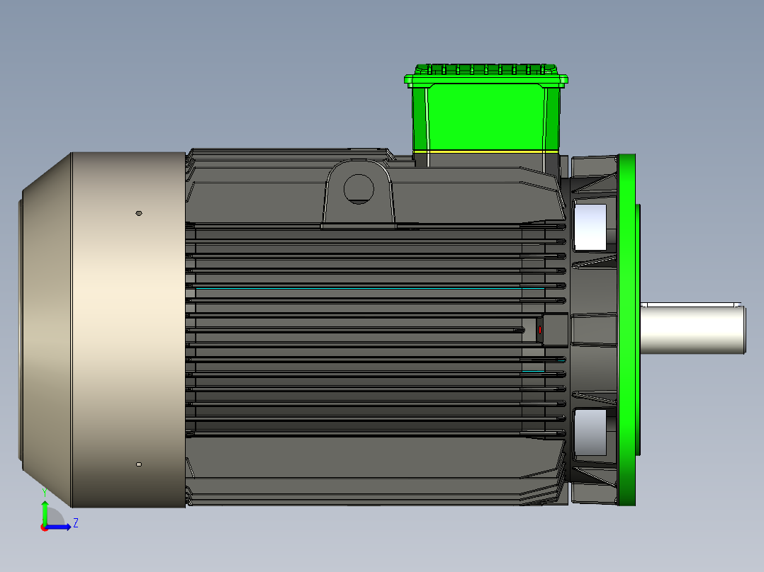 GAMAK 3G GM 180-L B5 电机 - 30kW左视图